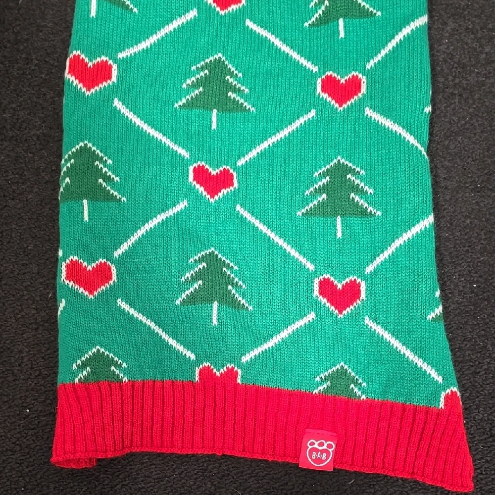 Red and Green Dog Sweater
